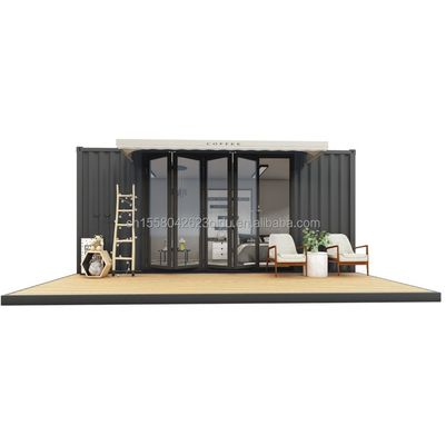 앞 테라스 알루미늄 합금 창문과 진열 철강 굽기 180g 20ft 모듈형 주택
