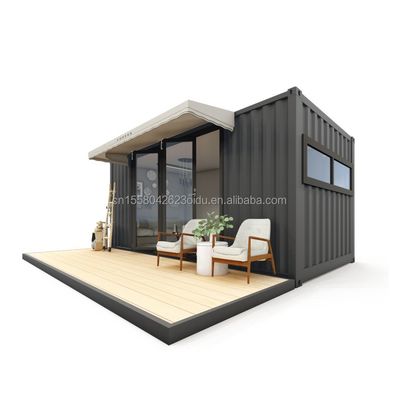 앞 테라스 알루미늄 합금 창문과 진열 철강 굽기 180g 20ft 모듈형 주택