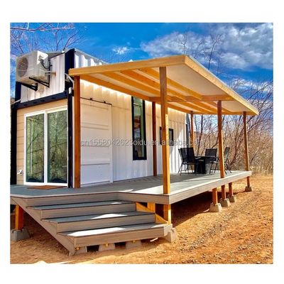 맞춤형 색상 40ft LOFT 가족 스타일 모빌 하우스 전공 철강 구조와 나무 외벽