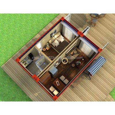 확장 가능한 컨테이너 벽 50/75/100mm 파동 샌드위치 패널 야외 20ft 및 40ft Prefab 휴대용 운송 컨테이너 홈