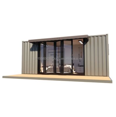 주거용 모듈형 전조 트레일러 50/75/100mm 웨브 샌드위치 패널 벽 20ft 현대 디자인 스타일
