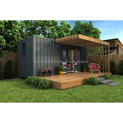 확장 가능한 컨테이너 벽 50/75/100mm 파동 샌드위치 패널 야외 20ft 및 40ft Prefab 휴대용 운송 컨테이너 홈