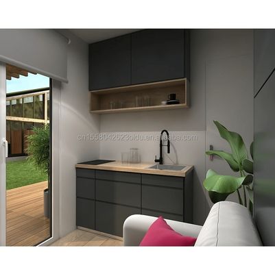 확장 가능한 컨테이너 벽 50/75/100mm 파동 샌드위치 패널 야외 20ft 및 40ft Prefab 휴대용 운송 컨테이너 홈