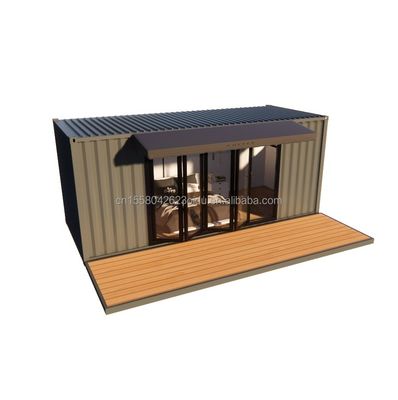 주거용 모듈형 전조 트레일러 50/75/100mm 웨브 샌드위치 패널 벽 20ft 현대 디자인 스타일