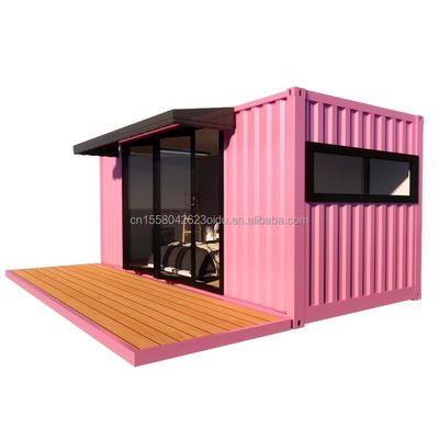 주거용 모듈형 전조 트레일러 50/75/100mm 웨브 샌드위치 패널 벽 20ft 현대 디자인 스타일