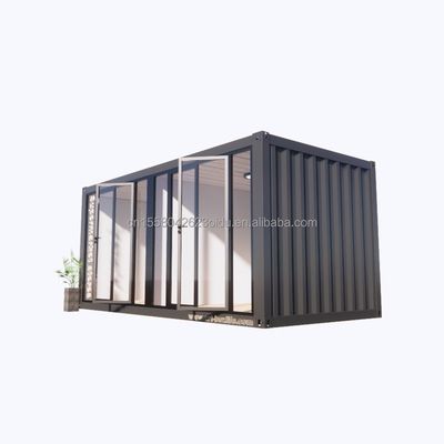 알루미늄 합금 창문 및 50/75/100mm 웨이브 샌드위치 패널 20ft Prefab 컨테이너 의류 상점 컨테이너 키오스크 모바일 상점