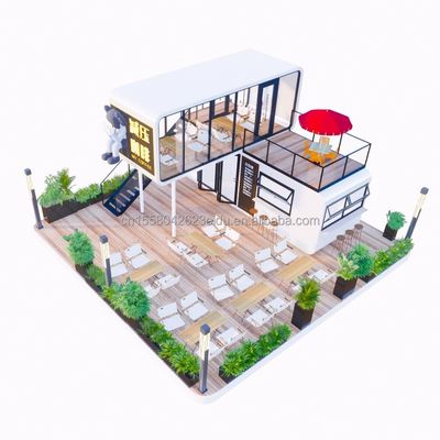 스틸 구조 프레임 웰딩 20ft 고급 휴대용 전공 주택