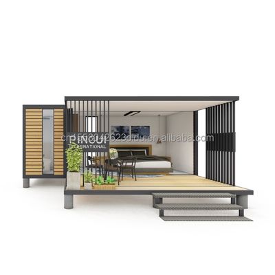20 피트 컨테이너 하우스 현대 단방 생활 및 확장을위한 편리한 완성 된 디자인