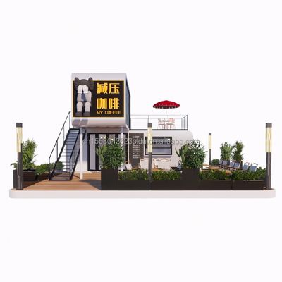 스틸 구조 프레임 웰딩 20ft 고급 휴대용 전공 주택