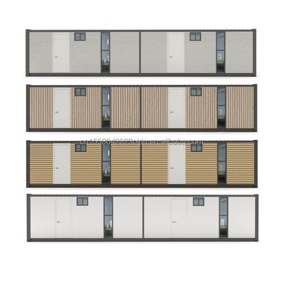 호텔 40 피트 2 침실 주거 컨테이너 하우스 맞춤형 색상 사전 제작 모듈형 소형 이동식 운송 휴대용 주택