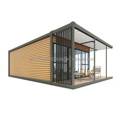 현대적인 디자인 목재 플라스틱 컨테이너 주택 재료와 전공 구조