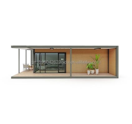 현대적인 디자인 목재 플라스틱 컨테이너 주택 재료와 전공 구조