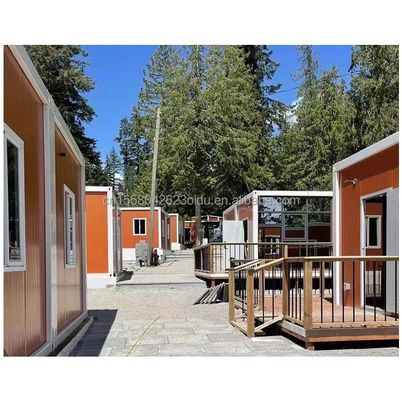 분리 가능한 욕실과 디자인을 가진 가설식 철강 굽기 콘테이너 하우스