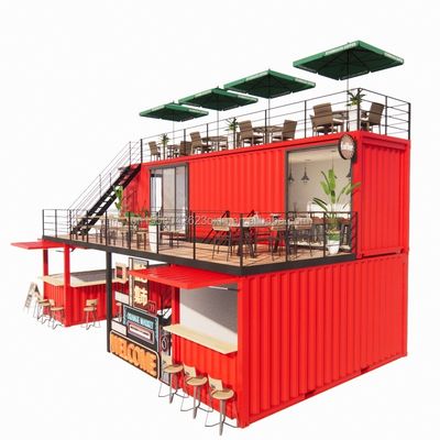 우리의 40FT 컨테이너 바와 테라스와 함께 맥주/커피/음식 키오스크의 최고를 경험