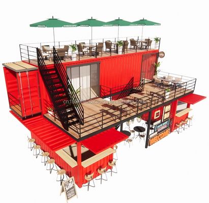 우리의 40FT 컨테이너 바와 테라스와 함께 맥주/커피/음식 키오스크의 최고를 경험