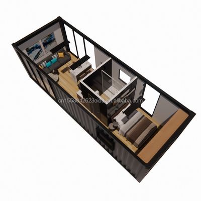 벽 50/75/100mm 웨이브 샌드위치 패널 20ft 아름다운 전공 컨테이너 주택
