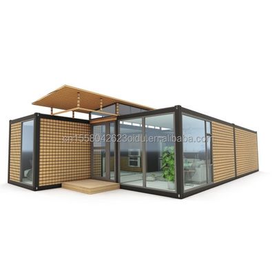 강철 프레임 밸런াইজ 된 강철 굽기 180g 20ft 40ft 프리 팩 홈 현대 컨테이너 디자인과 파동 샌드위치 패널 벽