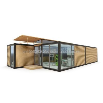 강철 프레임 밸런াইজ 된 강철 굽기 180g 20ft 40ft 프리 팩 홈 현대 컨테이너 디자인과 파동 샌드위치 패널 벽