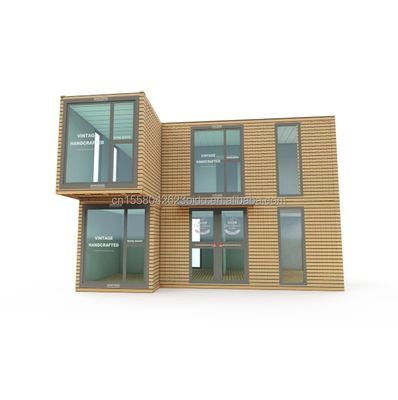 현대 디자인 나무 평면 패키지 50/75/100mm 파동 샌드위치 패널 벽과 다중 사용 옵션과 함께 작은 컨테이너 하우스