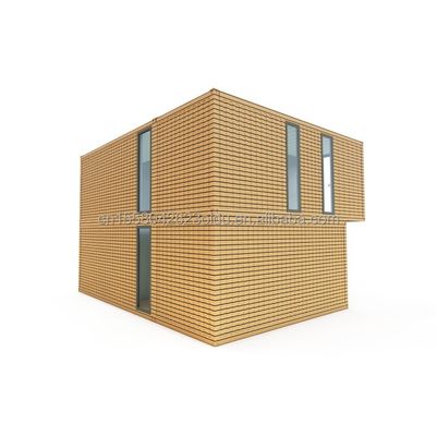 현대 디자인 나무 평면 패키지 50/75/100mm 파동 샌드위치 패널 벽과 다중 사용 옵션과 함께 작은 컨테이너 하우스