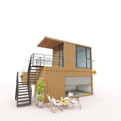 현대 디자인 나무 평면 패키지 50/75/100mm 파동 샌드위치 패널 벽과 다중 사용 옵션과 함께 작은 컨테이너 하우스