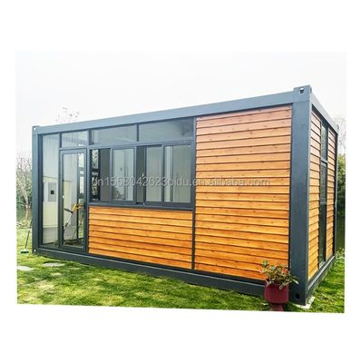 20ft 컨테이너 사무실과 화장실 전공 주택 목조 컨테이너 하우스 가설 철강 굽기 180g
