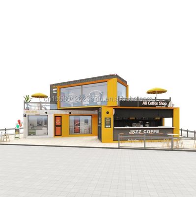 알루미늄 합금 창문 20ft 40ft Prefab 모바일 배송 바 커피숍 레스토랑 컨테이너 모듈형 집 집