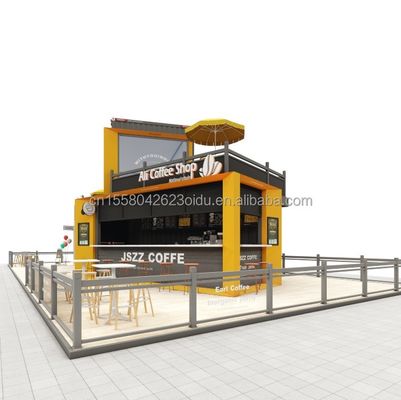 알루미늄 합금 창문 20ft 40ft Prefab 모바일 배송 바 커피숍 레스토랑 컨테이너 모듈형 집 집