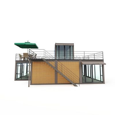 진열제철 정면 튜브 주요 구조 사전 제조 빌라 하우스 현대 모듈 컨테이너 고급 3 침실