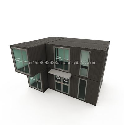 50/75/100mm 파동 샌드위치 패널 벽 모듈 컨테이너 현대적이고 유연한 작업 공간을 위한 사전 제작 된 사무실