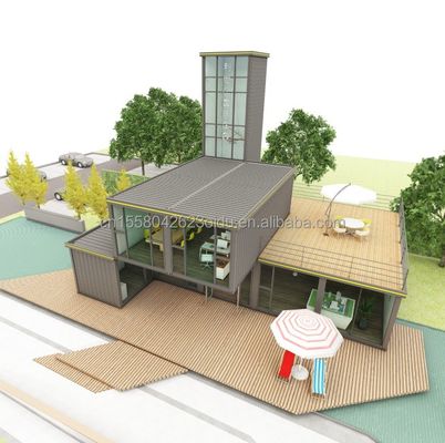 진열제 강제 정사 파이프 근대적인 스타일의 훌륭한 침실 락스 하우스 컨테이너 Prefab 해변 호텔 빌라의 기초