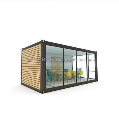 모바일 및 휴대용 사전 제조 창고 20ft 운송 컨테이너 사무실 50/75/100mm 파동 샌드위치 패널 벽