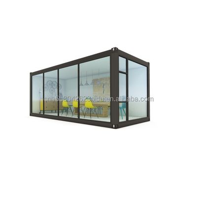 모바일 및 휴대용 사전 제조 창고 20ft 운송 컨테이너 사무실 50/75/100mm 파동 샌드위치 패널 벽