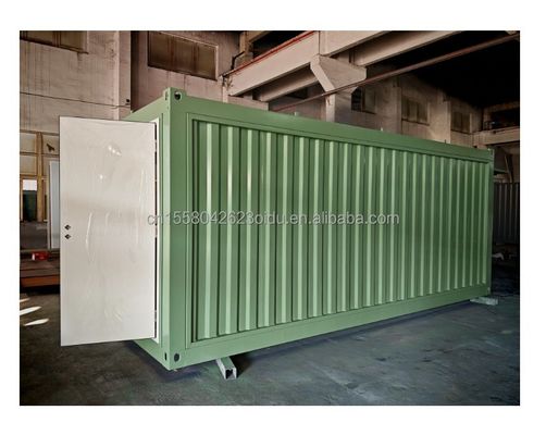 진열제철 정면 튜브 주요 구조 컨테이너 하우스 전체 집합 20ft 40ft Prefab 커피숍