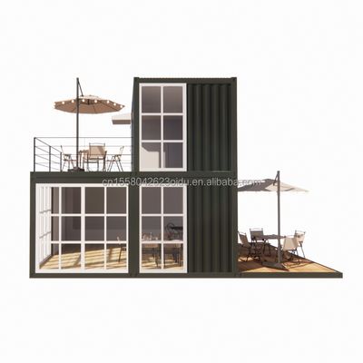 20ft Prefab 배송 소형 주택 컨테이너 하우스 중국 디자인 스타일의 상점용 이동식 전조 주택