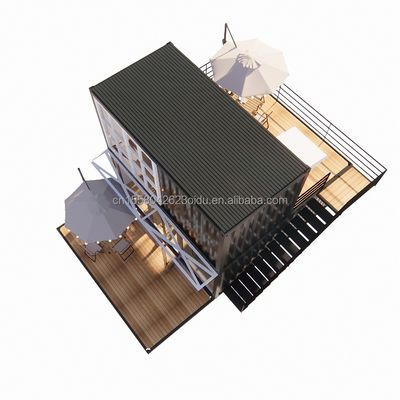 20ft Prefab 배송 소형 주택 컨테이너 하우스 중국 디자인 스타일의 상점용 이동식 전조 주택