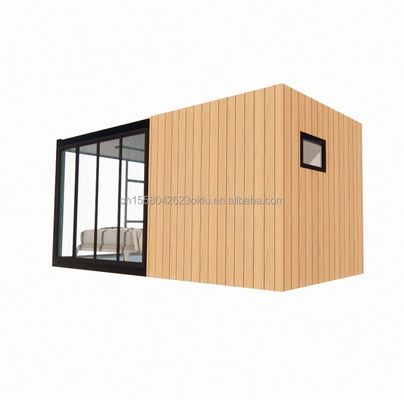 목재 견고한 강철 태양 집 20ft 평면 컨테이너 하우스 벽 50/75/100mm 파동 샌드위치 패널
