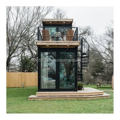 호텔 20ft-40ft 휴대용 목재 컨테이너 하우스 내구성 해상 화물 컨테이너 호텔 표준으로 리노베이션