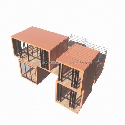 현대 디자인 20ft 휴대용 운송 컨테이너 의류 상점 팝업 소매 상점 벽 50/75/100mm 파동 샌드위치 패널