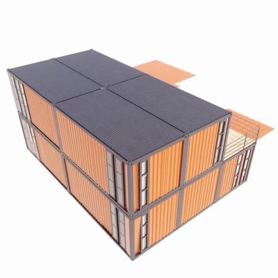 알루미늄 합금 창문 및 50/75/100mm 파동 샌드위치 패널 화장실과 함께 고급 전조 주택