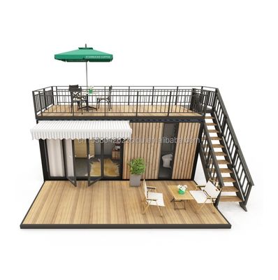 벽 50/75/100mm 웨이브 샌드위치 패널 휴대가 가능한 컨테이너 사용자 정의 20ft 팝업 커피숍 빠르고 편리한 스탠드를 위해