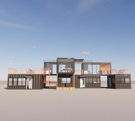 저렴한 가격에 아름다운 집 벽과 함께 20ft Prefab 집의 여러 조합 작은 집 컨테이너 사용자 지정 색상
