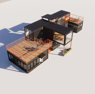 저렴한 가격에 아름다운 집 벽과 함께 20ft Prefab 집의 여러 조합 작은 집 컨테이너 사용자 지정 색상