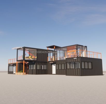 저렴한 가격에 아름다운 집 벽과 함께 20ft Prefab 집의 여러 조합 작은 집 컨테이너 사용자 지정 색상