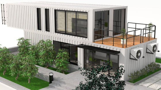 폴더블 푸에르토리코 주거 40ft 럭셔리 팩 배송 컨테이너 주택 모듈형 전조형 Pre Fab 주택 시장