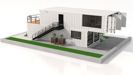 폴더블 푸에르토리코 주거 40ft 럭셔리 팩 배송 컨테이너 주택 모듈형 전조형 Pre Fab 주택 시장