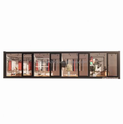 강철 프레임 진열 된 강철 구부리 180g 중국 디자인 스타일 EU 40ft 현대 의류를 위한 전조 주택 상점