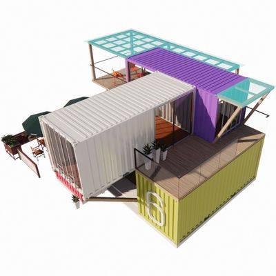 쉬운 조립 및 해체 20ft/40ft 모듈형 사전 제조 저장 운송 컨테이너 주택 알루미늄 합금 창문 바
