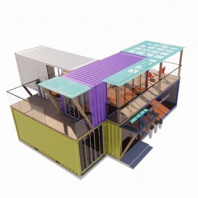 쉬운 조립 및 해체 20ft/40ft 모듈형 사전 제조 저장 운송 컨테이너 주택 알루미늄 합금 창문 바