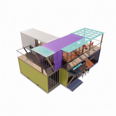 쉬운 조립 및 해체 20ft/40ft 모듈형 사전 제조 저장 운송 컨테이너 주택 알루미늄 합금 창문 바